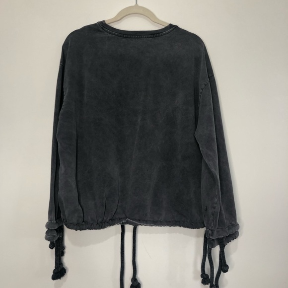 Zara acid wash rope draw string hem - Picture 8 of 8